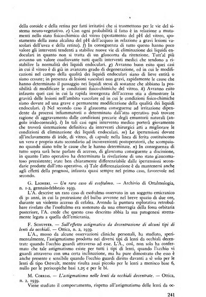 Lettura oftalmologica rivista mensile di oculistica pratica