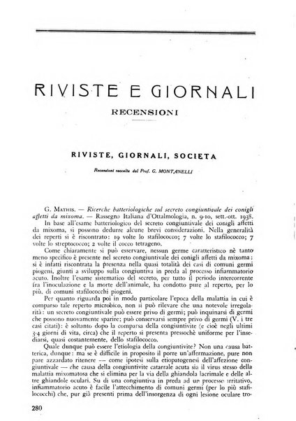 Lettura oftalmologica rivista mensile di oculistica pratica