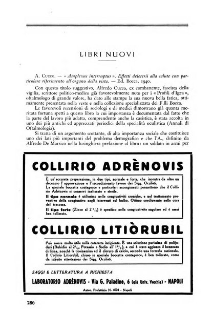 Lettura oftalmologica rivista mensile di oculistica pratica