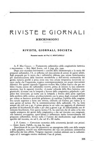 Lettura oftalmologica rivista mensile di oculistica pratica