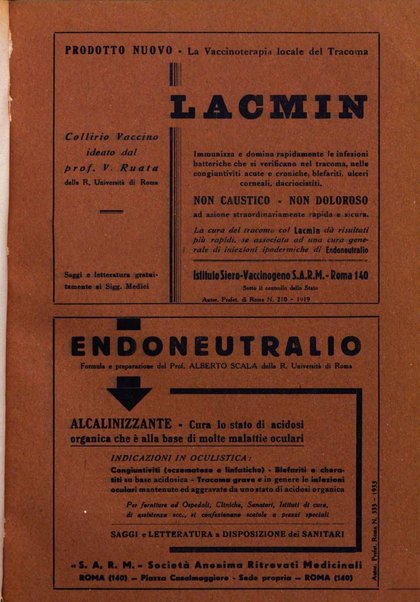 Lettura oftalmologica rivista mensile di oculistica pratica