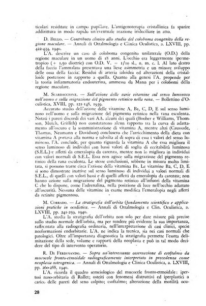 Lettura oftalmologica rivista mensile di oculistica pratica