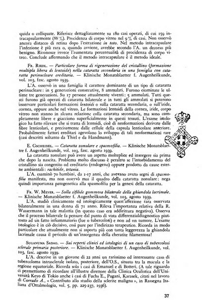 Lettura oftalmologica rivista mensile di oculistica pratica