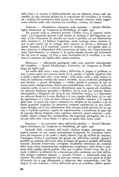 Lettura oftalmologica rivista mensile di oculistica pratica