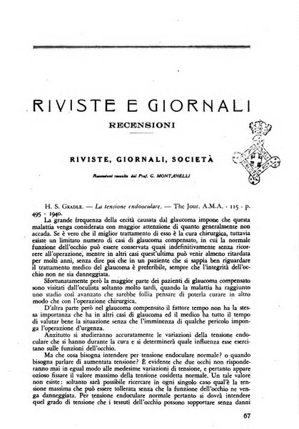 Lettura oftalmologica rivista mensile di oculistica pratica