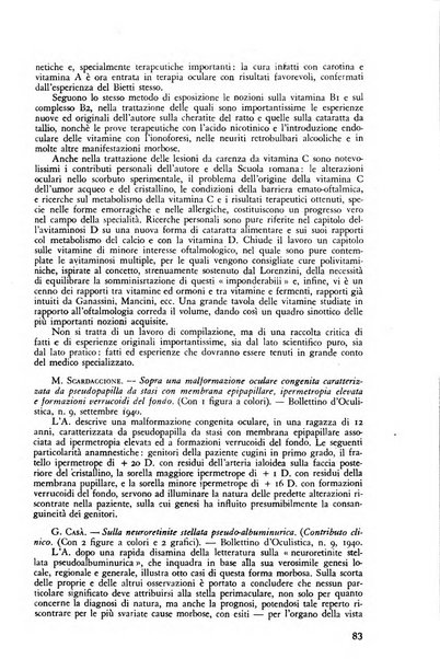 Lettura oftalmologica rivista mensile di oculistica pratica