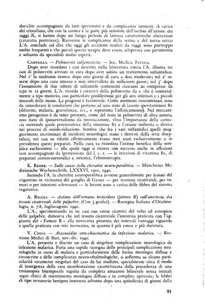 Lettura oftalmologica rivista mensile di oculistica pratica