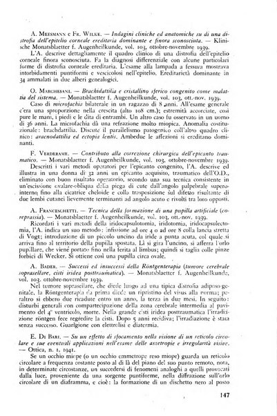 Lettura oftalmologica rivista mensile di oculistica pratica