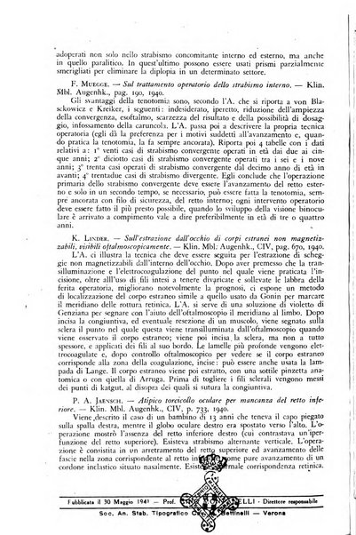 Lettura oftalmologica rivista mensile di oculistica pratica