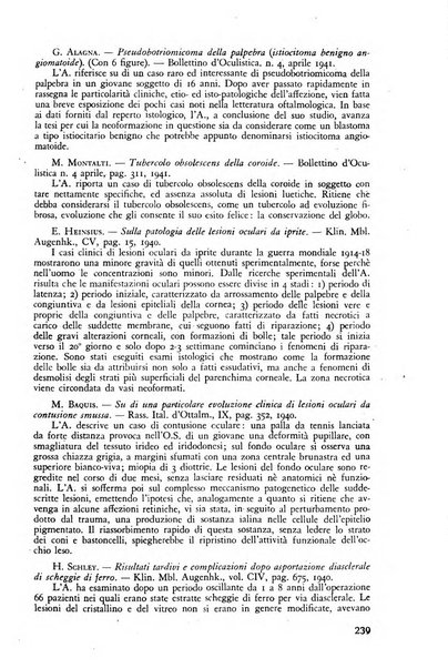 Lettura oftalmologica rivista mensile di oculistica pratica