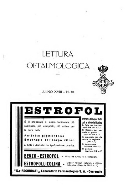 Lettura oftalmologica rivista mensile di oculistica pratica