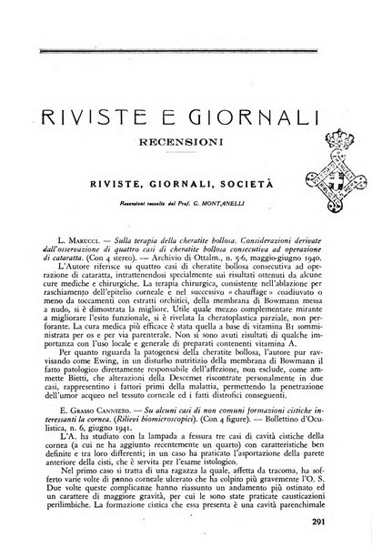 Lettura oftalmologica rivista mensile di oculistica pratica