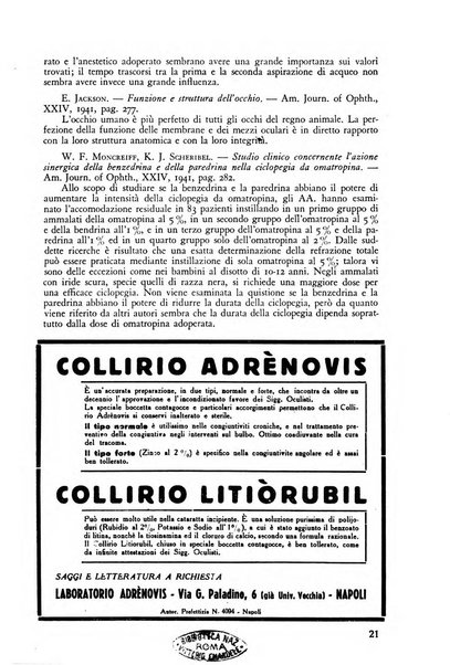 Lettura oftalmologica rivista mensile di oculistica pratica