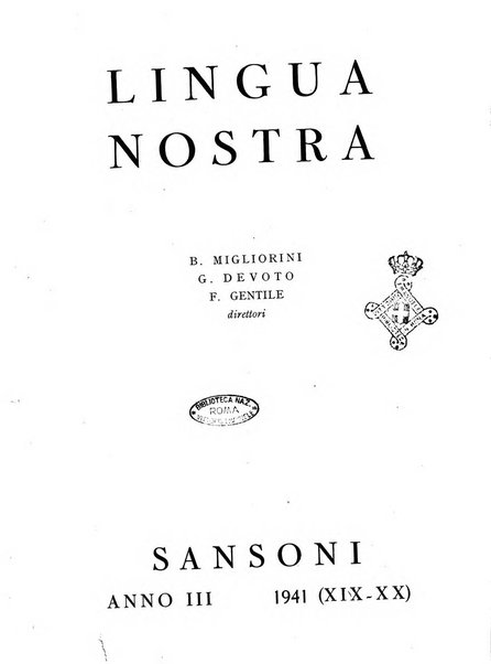 Lingua nostra