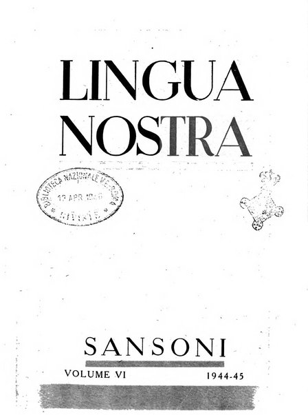 Lingua nostra