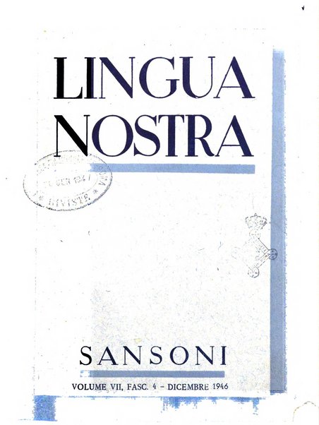 Lingua nostra