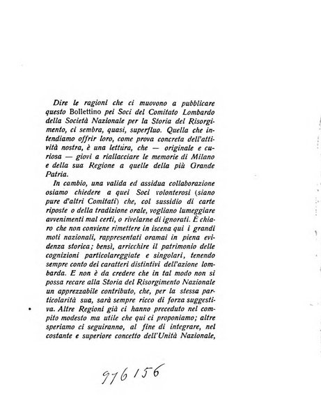 La Lombardia nel Risorgimento italiano bollettino trimestrale del Comitato regionale lombardo della Società nazionale per la storia del Risorgimento italiano