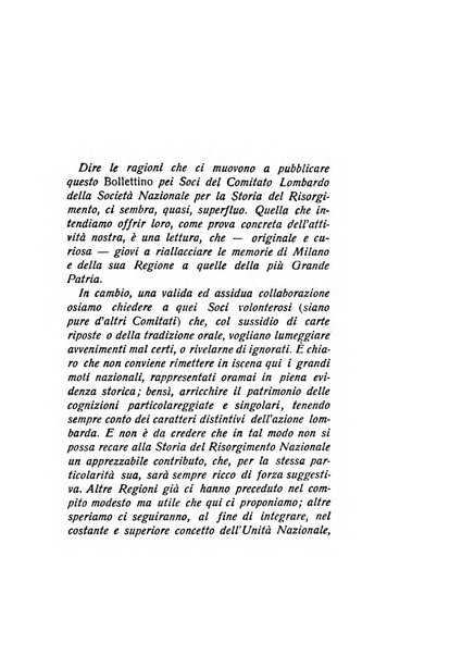 La Lombardia nel Risorgimento italiano bollettino trimestrale del Comitato regionale lombardo della Società nazionale per la storia del Risorgimento italiano