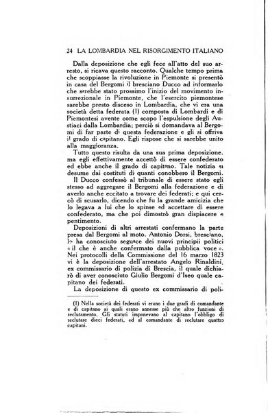 La Lombardia nel Risorgimento italiano bollettino trimestrale del Comitato regionale lombardo della Società nazionale per la storia del Risorgimento italiano