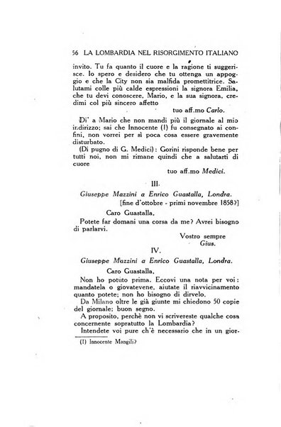 La Lombardia nel Risorgimento italiano bollettino trimestrale del Comitato regionale lombardo della Società nazionale per la storia del Risorgimento italiano