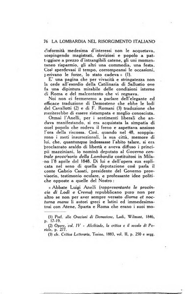 La Lombardia nel Risorgimento italiano bollettino trimestrale del Comitato regionale lombardo della Società nazionale per la storia del Risorgimento italiano