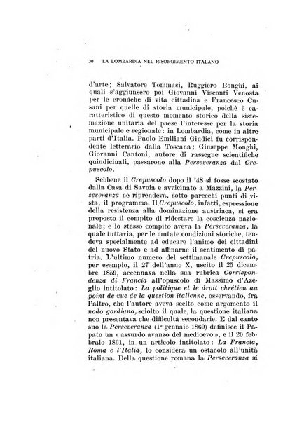 La Lombardia nel Risorgimento italiano bollettino trimestrale del Comitato regionale lombardo della Società nazionale per la storia del Risorgimento italiano