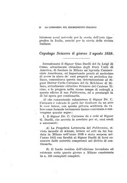 La Lombardia nel Risorgimento italiano bollettino trimestrale del Comitato regionale lombardo della Società nazionale per la storia del Risorgimento italiano