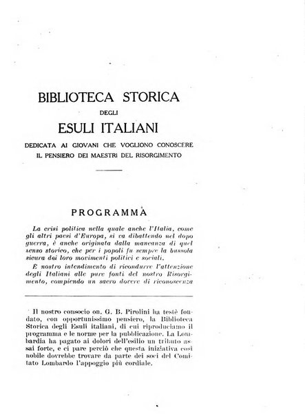 La Lombardia nel Risorgimento italiano bollettino trimestrale del Comitato regionale lombardo della Società nazionale per la storia del Risorgimento italiano