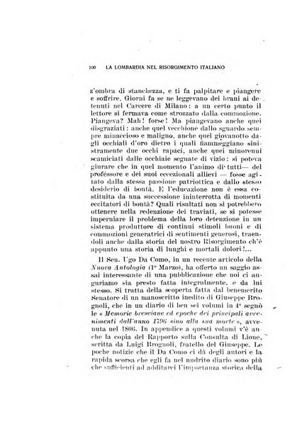 La Lombardia nel Risorgimento italiano bollettino trimestrale del Comitato regionale lombardo della Società nazionale per la storia del Risorgimento italiano