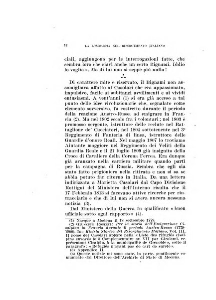 La Lombardia nel Risorgimento italiano bollettino trimestrale del Comitato regionale lombardo della Società nazionale per la storia del Risorgimento italiano