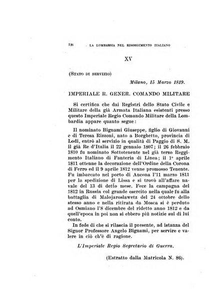 La Lombardia nel Risorgimento italiano bollettino trimestrale del Comitato regionale lombardo della Società nazionale per la storia del Risorgimento italiano