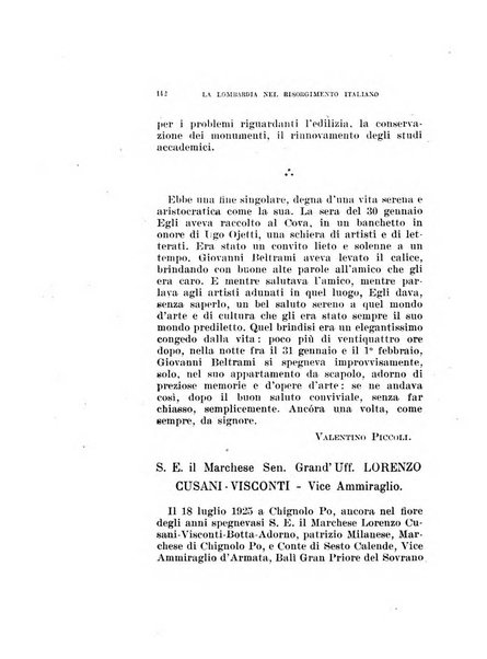 La Lombardia nel Risorgimento italiano bollettino trimestrale del Comitato regionale lombardo della Società nazionale per la storia del Risorgimento italiano