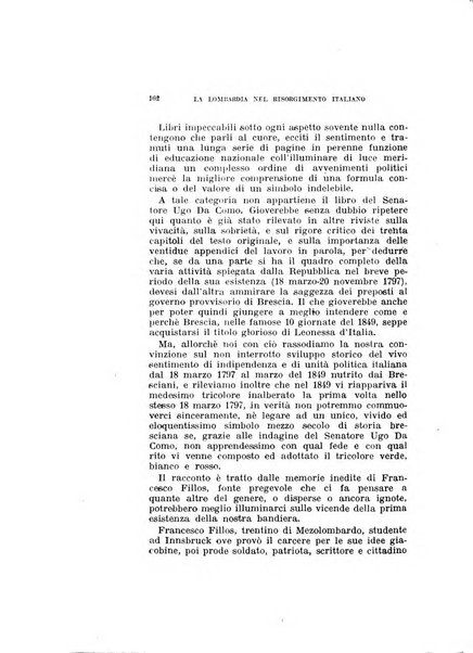 La Lombardia nel Risorgimento italiano bollettino trimestrale del Comitato regionale lombardo della Società nazionale per la storia del Risorgimento italiano