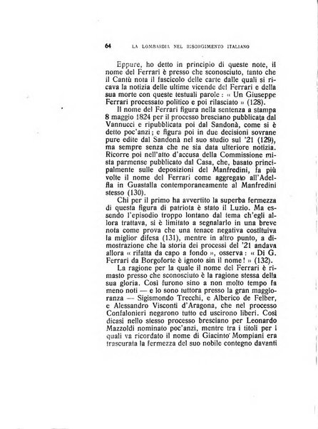 La Lombardia nel Risorgimento italiano bollettino trimestrale del Comitato regionale lombardo della Società nazionale per la storia del Risorgimento italiano