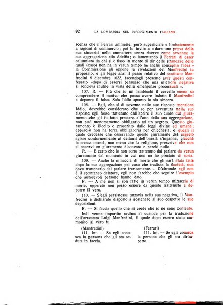 La Lombardia nel Risorgimento italiano bollettino trimestrale del Comitato regionale lombardo della Società nazionale per la storia del Risorgimento italiano