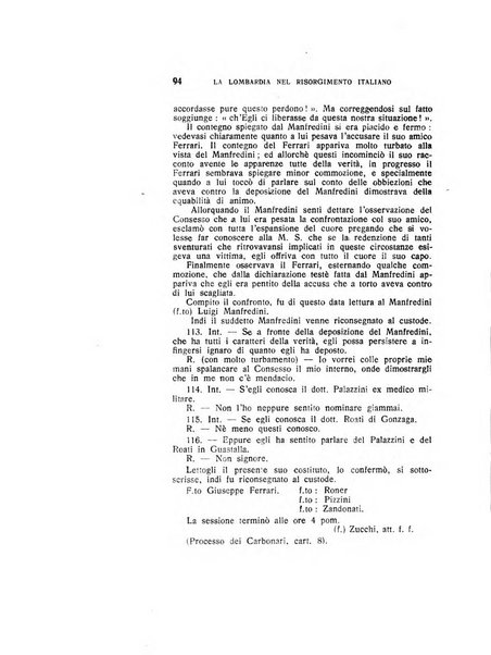 La Lombardia nel Risorgimento italiano bollettino trimestrale del Comitato regionale lombardo della Società nazionale per la storia del Risorgimento italiano