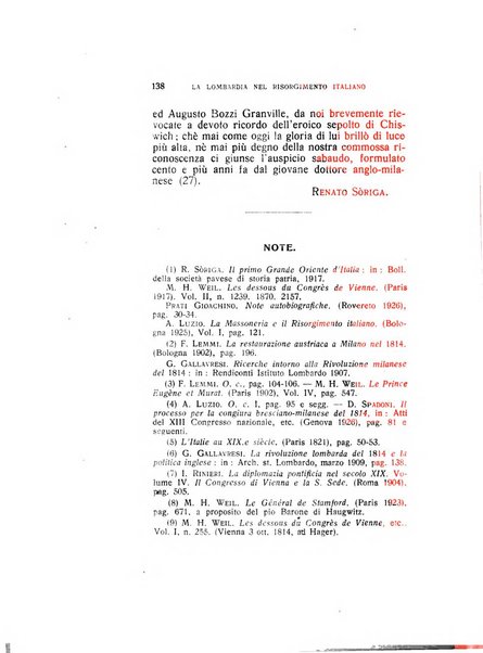 La Lombardia nel Risorgimento italiano bollettino trimestrale del Comitato regionale lombardo della Società nazionale per la storia del Risorgimento italiano