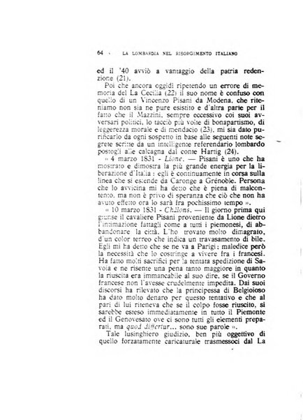 La Lombardia nel Risorgimento italiano bollettino trimestrale del Comitato regionale lombardo della Società nazionale per la storia del Risorgimento italiano