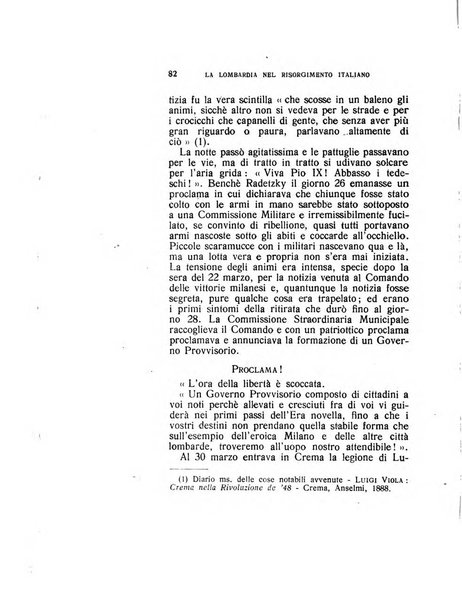 La Lombardia nel Risorgimento italiano bollettino trimestrale del Comitato regionale lombardo della Società nazionale per la storia del Risorgimento italiano