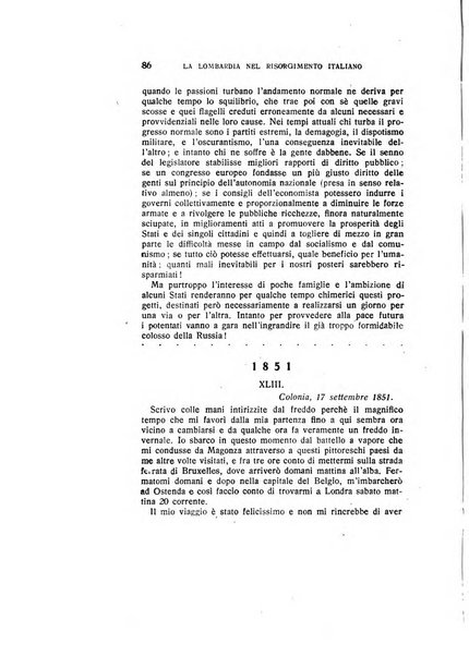 La Lombardia nel Risorgimento italiano bollettino trimestrale del Comitato regionale lombardo della Società nazionale per la storia del Risorgimento italiano