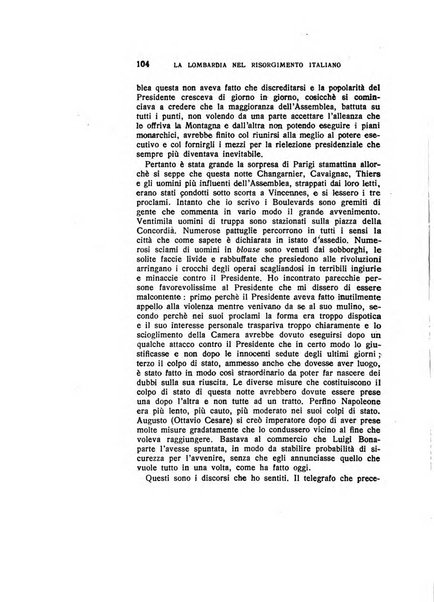 La Lombardia nel Risorgimento italiano bollettino trimestrale del Comitato regionale lombardo della Società nazionale per la storia del Risorgimento italiano