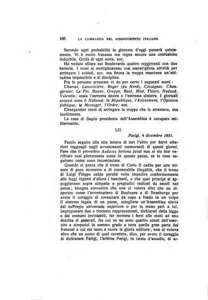 La Lombardia nel Risorgimento italiano bollettino trimestrale del Comitato regionale lombardo della Società nazionale per la storia del Risorgimento italiano