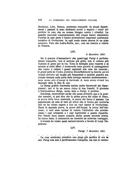 La Lombardia nel Risorgimento italiano bollettino trimestrale del Comitato regionale lombardo della Società nazionale per la storia del Risorgimento italiano