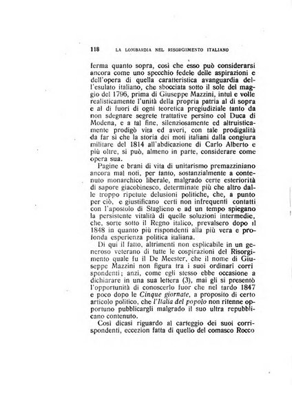 La Lombardia nel Risorgimento italiano bollettino trimestrale del Comitato regionale lombardo della Società nazionale per la storia del Risorgimento italiano