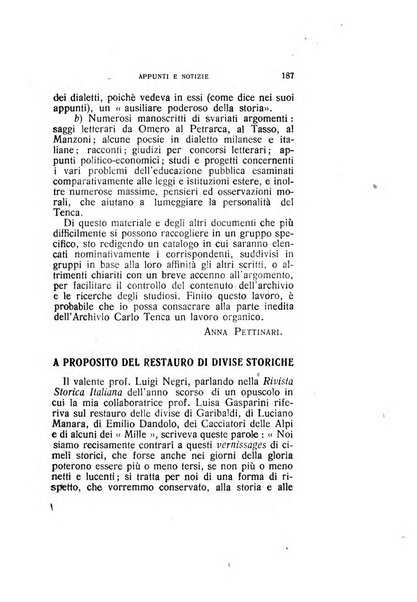 La Lombardia nel Risorgimento italiano bollettino trimestrale del Comitato regionale lombardo della Società nazionale per la storia del Risorgimento italiano