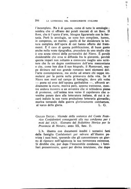 La Lombardia nel Risorgimento italiano bollettino trimestrale del Comitato regionale lombardo della Società nazionale per la storia del Risorgimento italiano