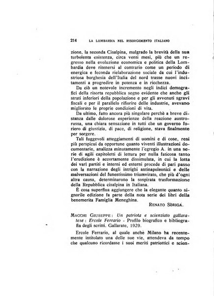 La Lombardia nel Risorgimento italiano bollettino trimestrale del Comitato regionale lombardo della Società nazionale per la storia del Risorgimento italiano