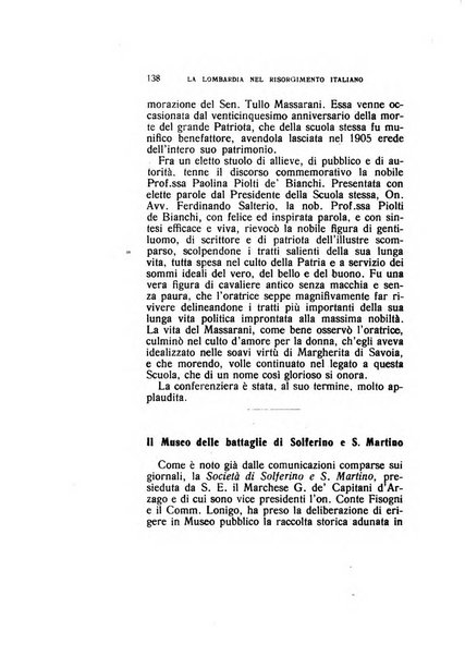 La Lombardia nel Risorgimento italiano bollettino trimestrale del Comitato regionale lombardo della Società nazionale per la storia del Risorgimento italiano