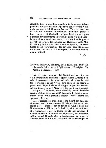 La Lombardia nel Risorgimento italiano bollettino trimestrale del Comitato regionale lombardo della Società nazionale per la storia del Risorgimento italiano