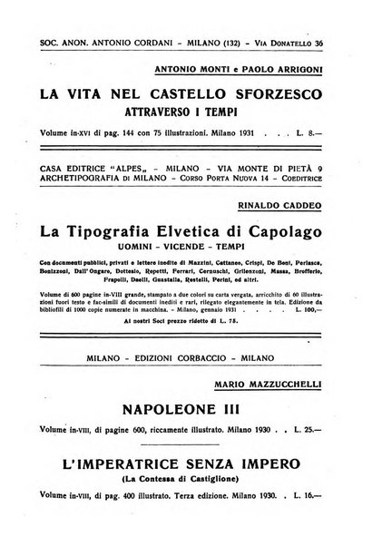 La Lombardia nel Risorgimento italiano bollettino trimestrale del Comitato regionale lombardo della Società nazionale per la storia del Risorgimento italiano